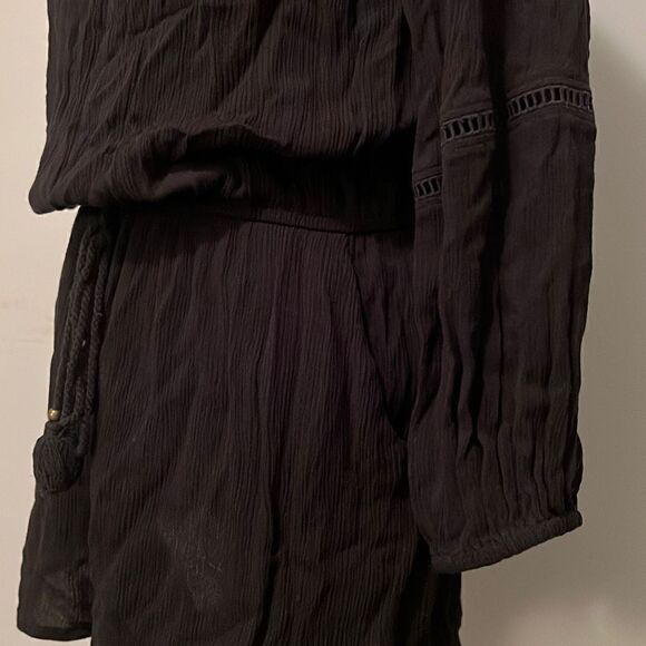 Mossimo Women's Black Off-the-Shoulder Romper - Picture 4 of 8